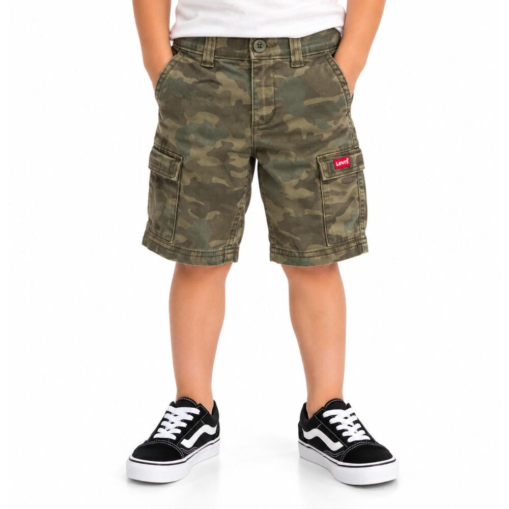 🔥 5 for $30 🔥 Levi’s Boys’ Green Camo Stretch Cargo Shorts | Size 6 Regular